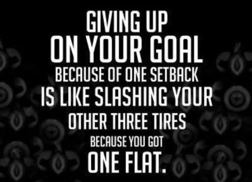 Giving Up on Your Goal
